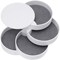Jewelry Organizer Small Jewelry Storage Box 4-Layer Rotating Travel Jewelry Tray Holder for Women Bracelets Rings Bracelets Earrings (White)